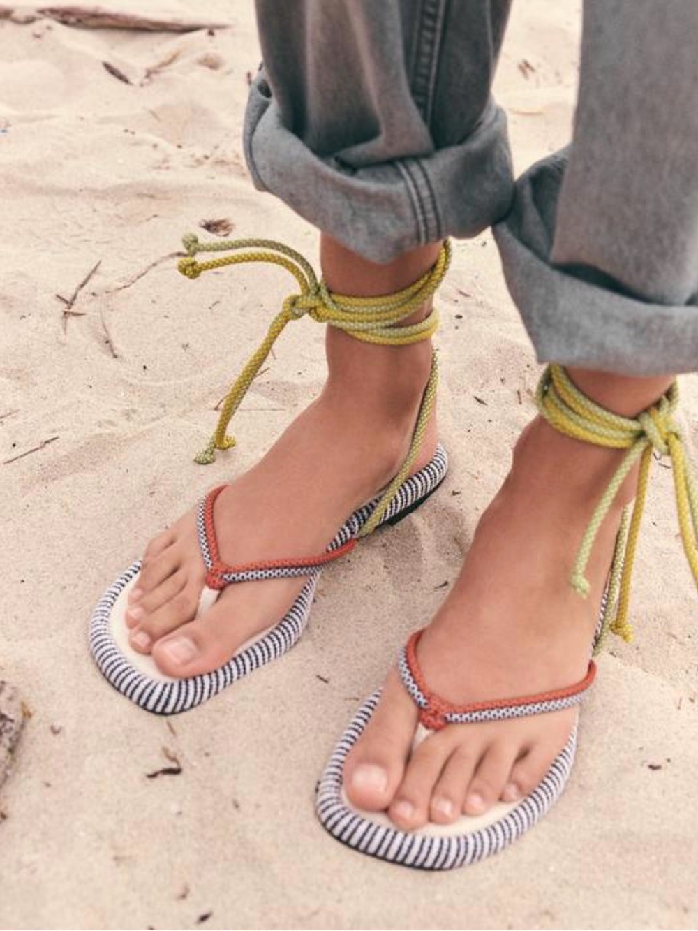 Zara Rope Flat Sandals